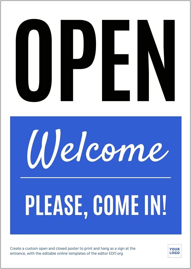 Free Printable Grand Opening Sign In Template