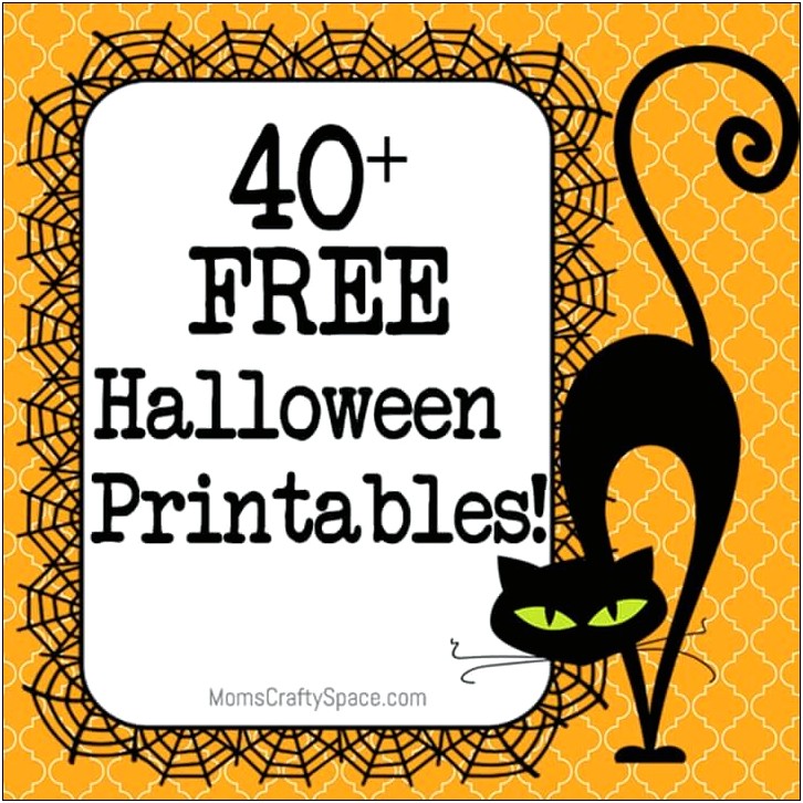 Free Printable Halloween Templates For Kids