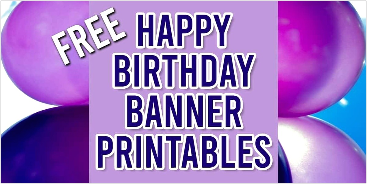 Free Printable Happy Birthday Bunting Template