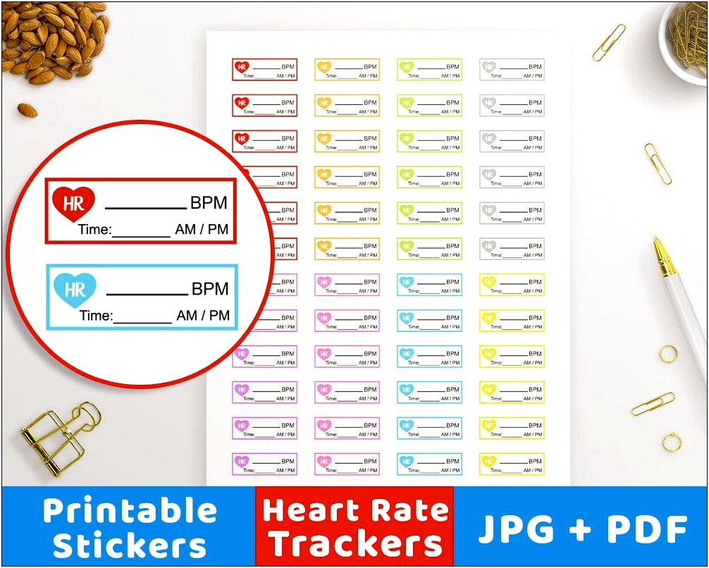 Free Printable Heart Rate Per Minute Template