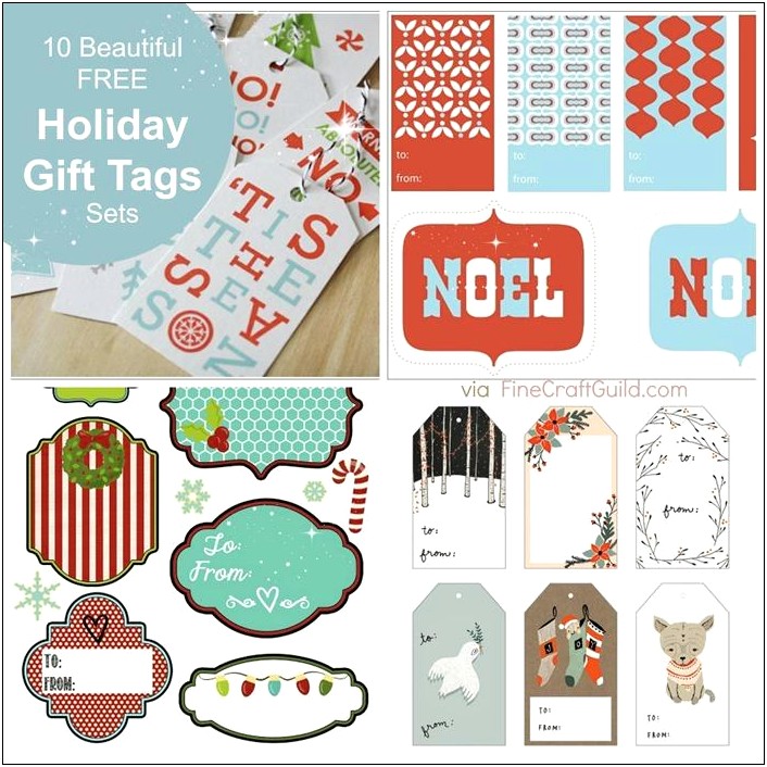 Free Printable Holiday Gift Tag Templates
