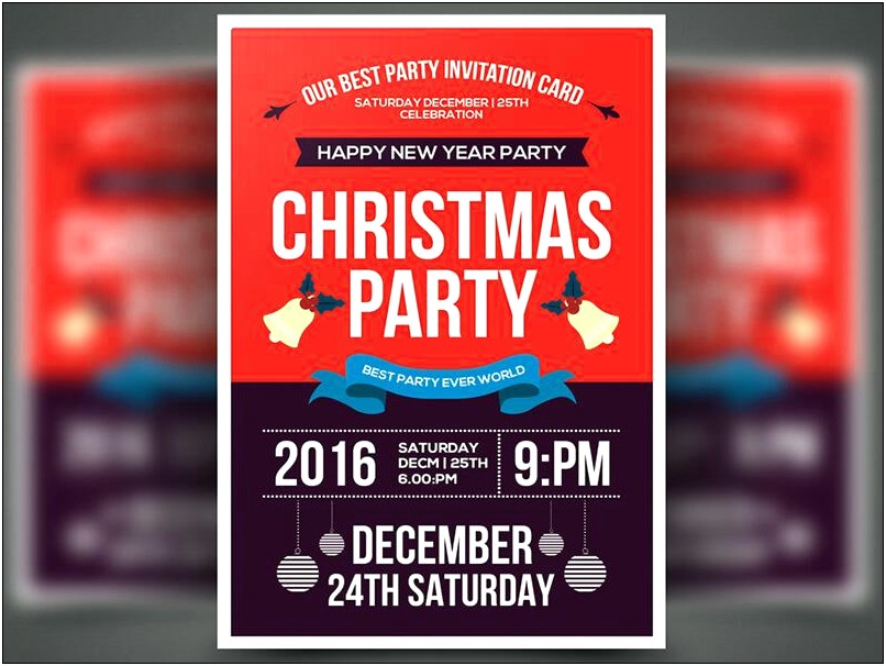 Free Printable Holiday Party Flyer Templates