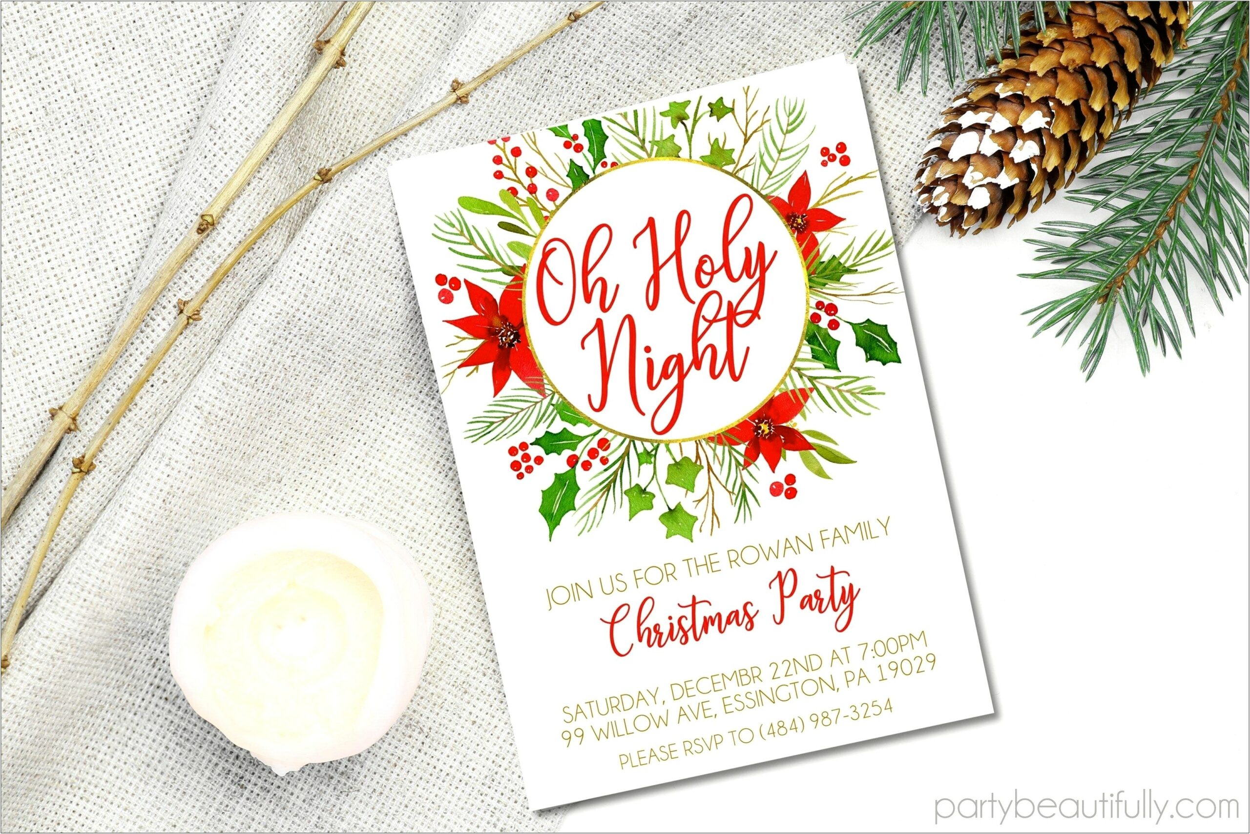 Free Printable Holiday Party Save The Date Templates