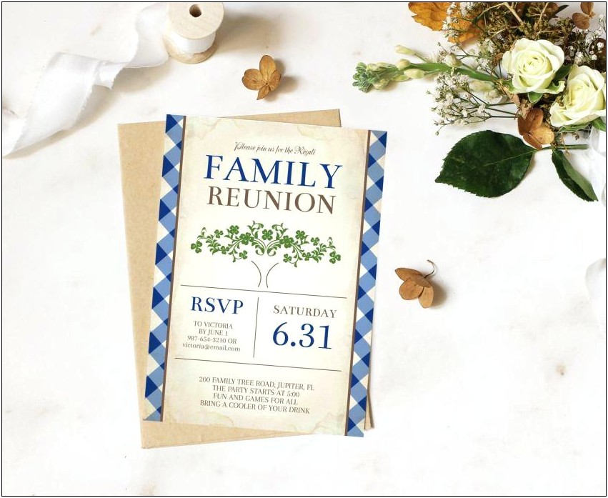 Free Printable Invitation Family Reunion Templates Online