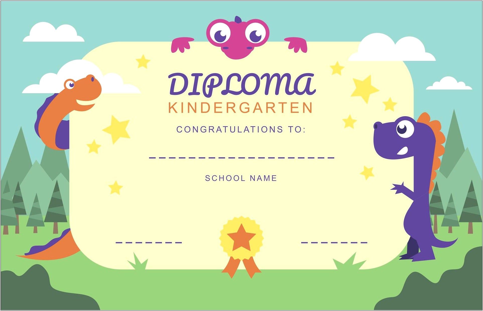 Free Printable Kindergarten Graduation Invitation Templates