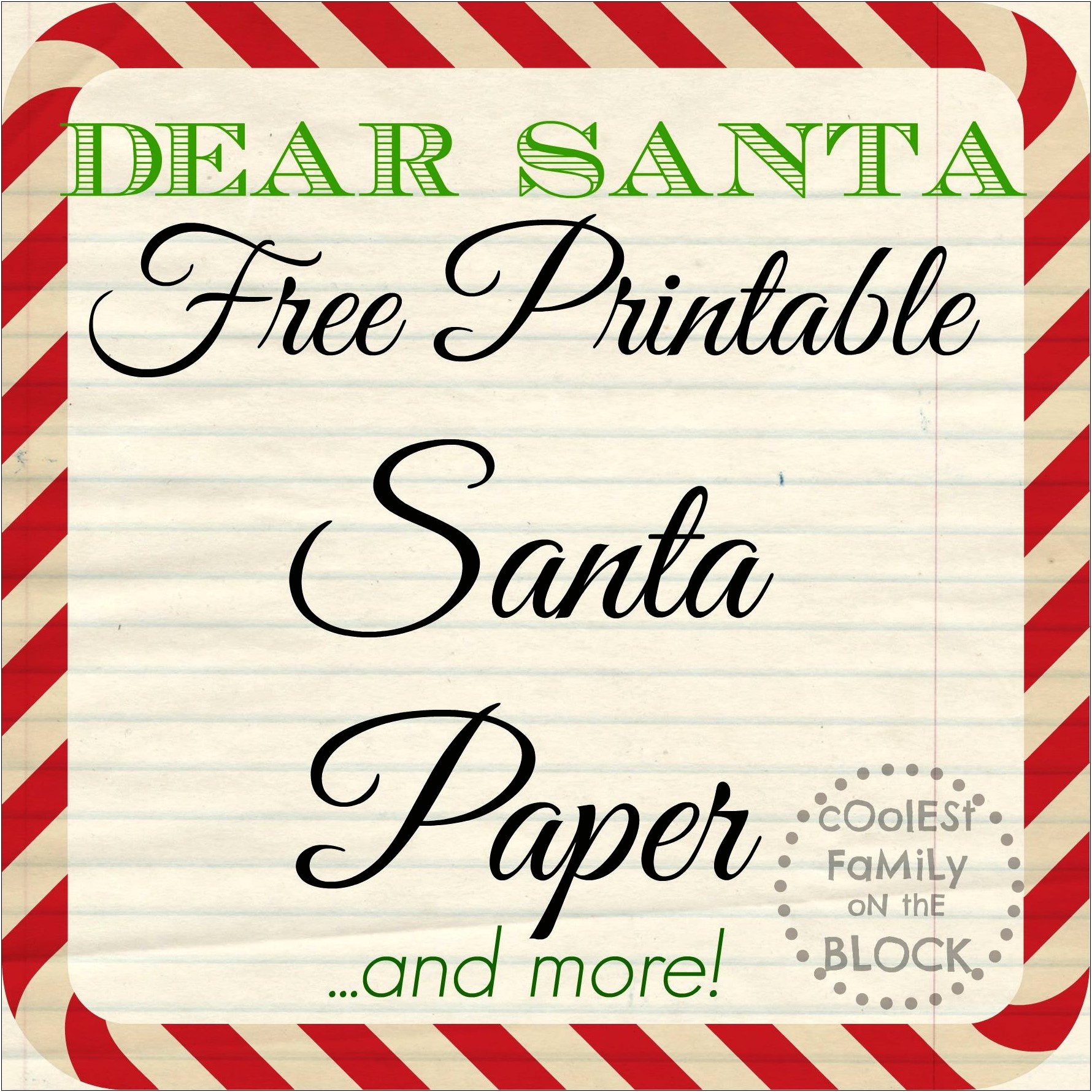 Free Printable Letter From Santa Template Uk