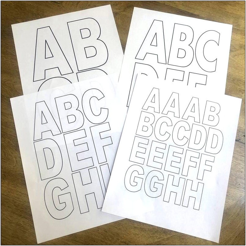Free Template For Printable 6 Inch Letters Letters