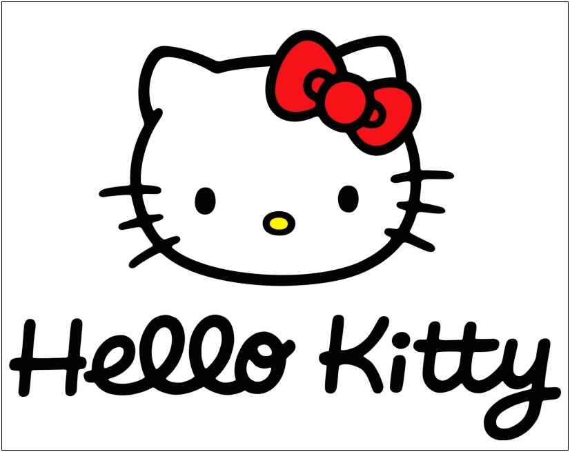 Free Printable License Plate Template Hello Kitty