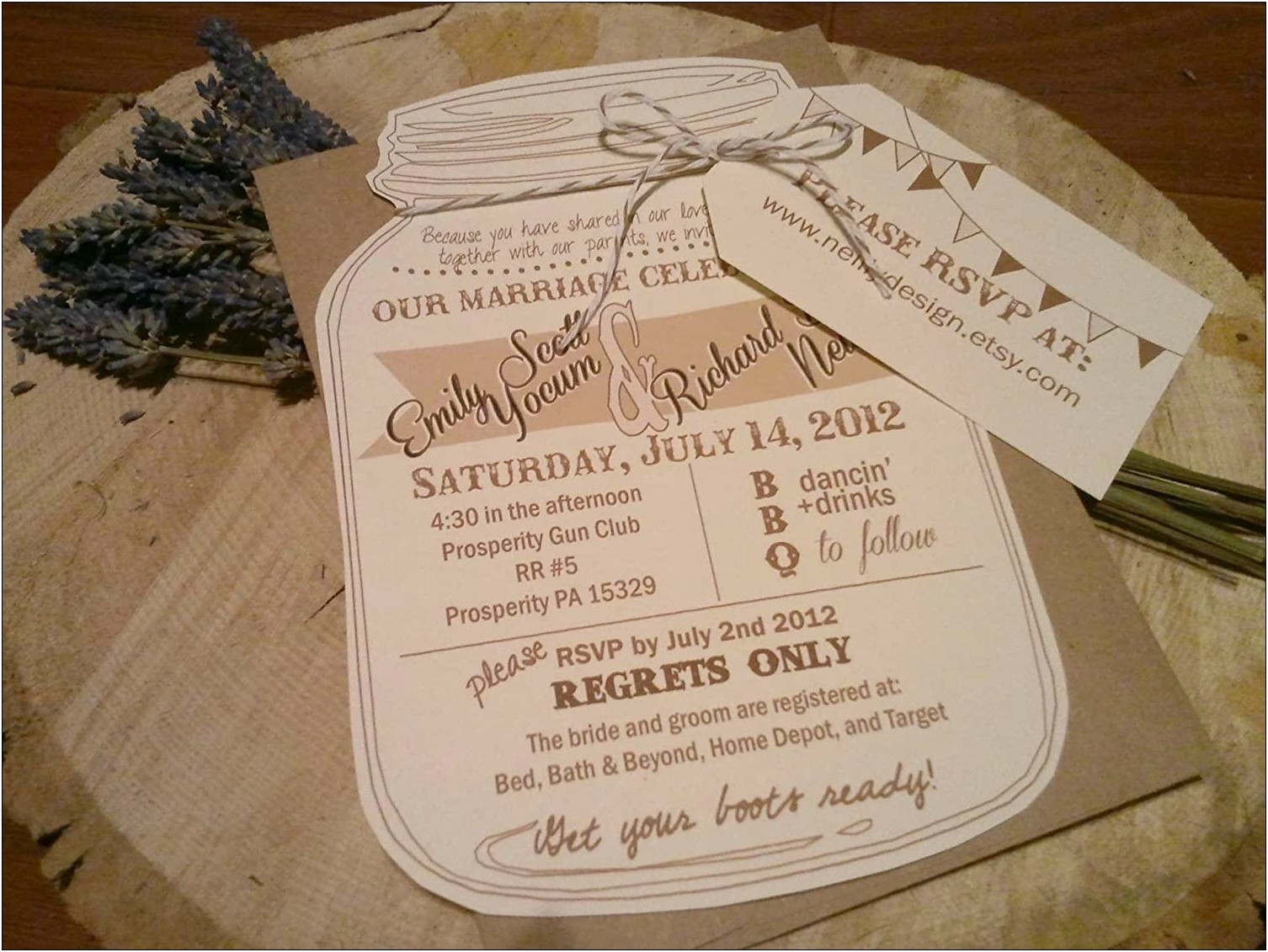 Free Printable Mason Jar Wedding Invitation Template
