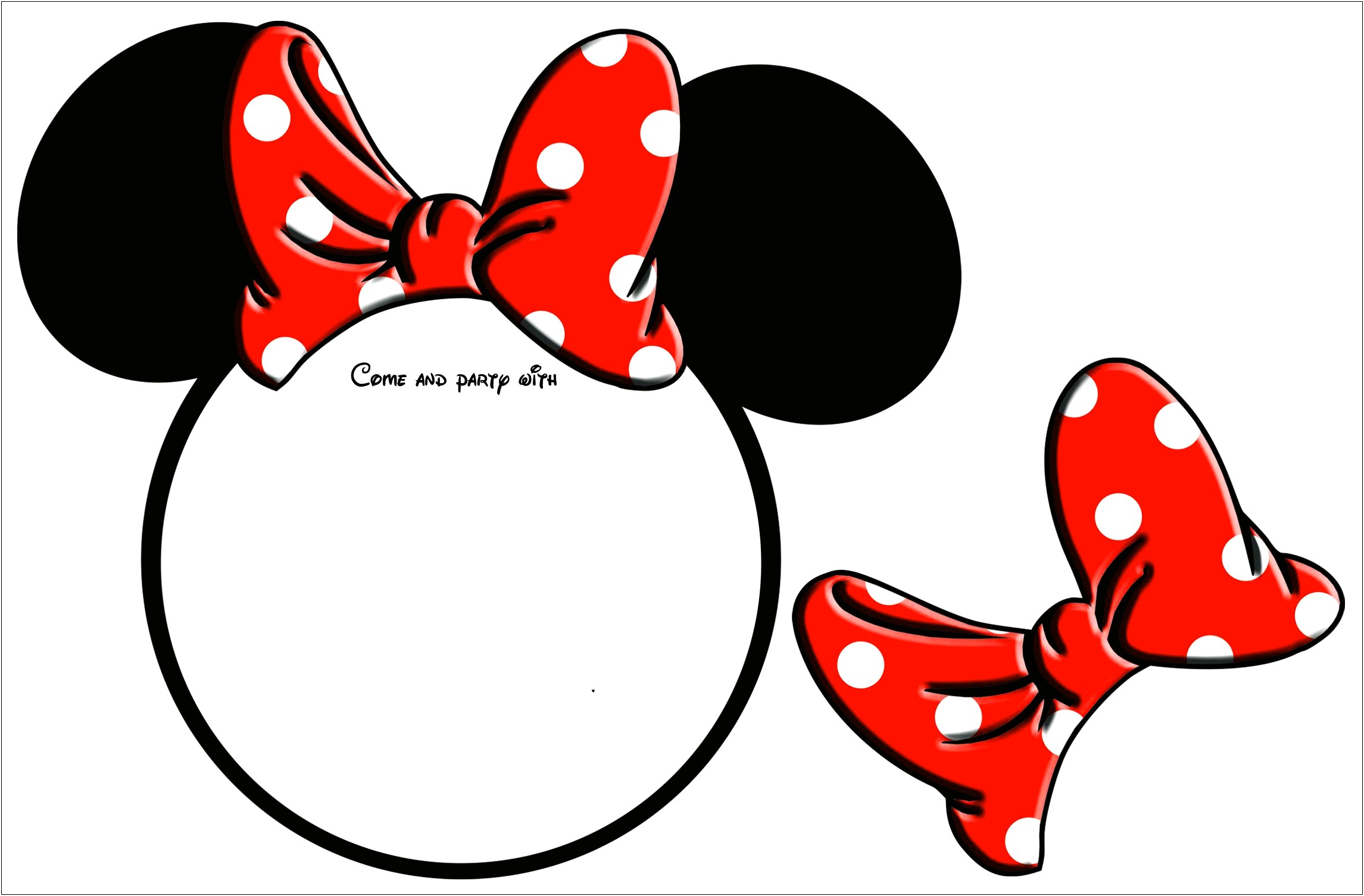 Free Printable Minnie Mouse Invitation Template