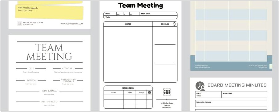 Free Printable Minutes Of Formal Meeting Template