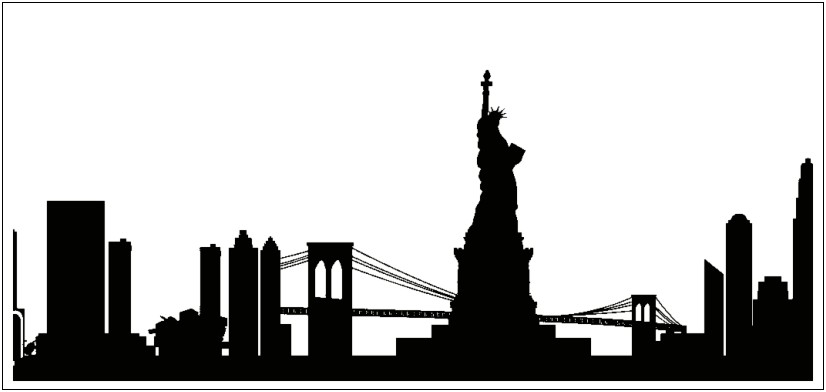 Free Printable New York City Skyline Template