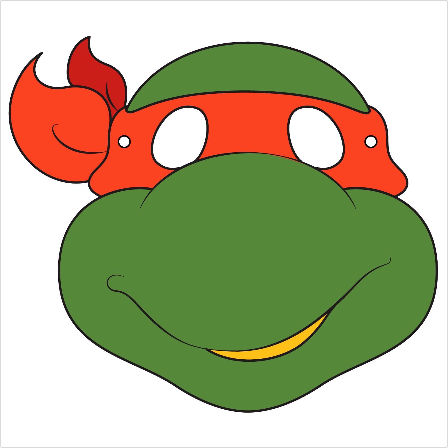 Free Printable Ninja Turtle Mask Template
