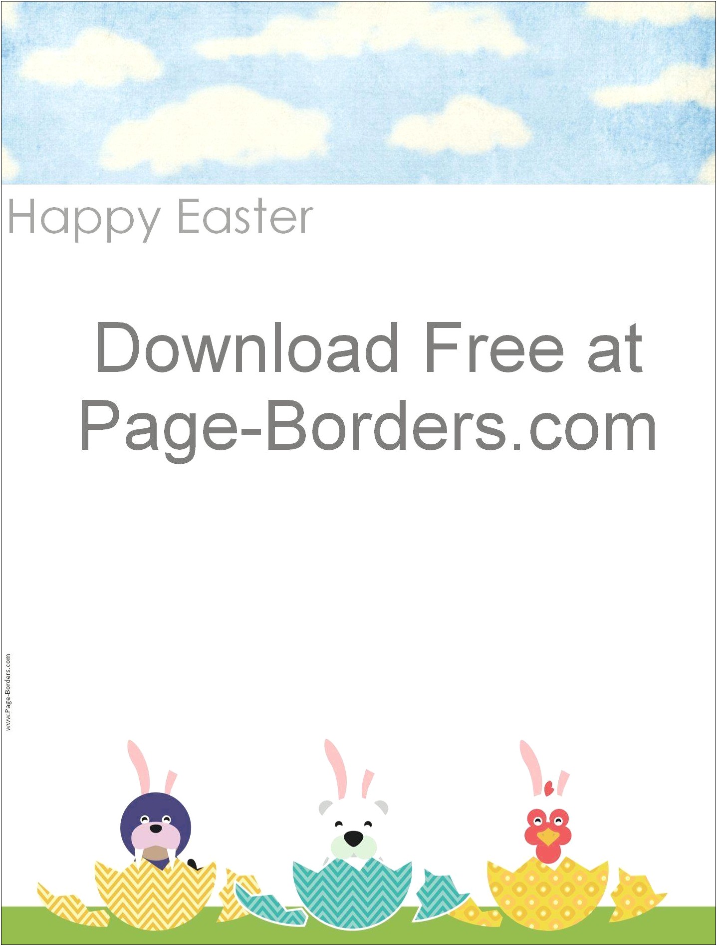 Free Printable Page Border Templates For Easter