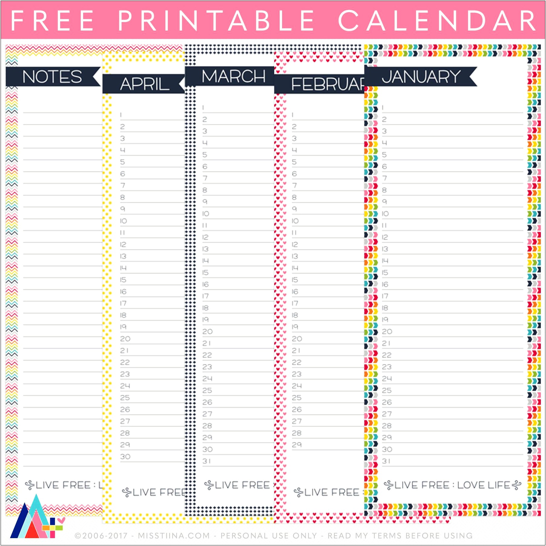 Free Printable Perpetual Birthday Calendar Template