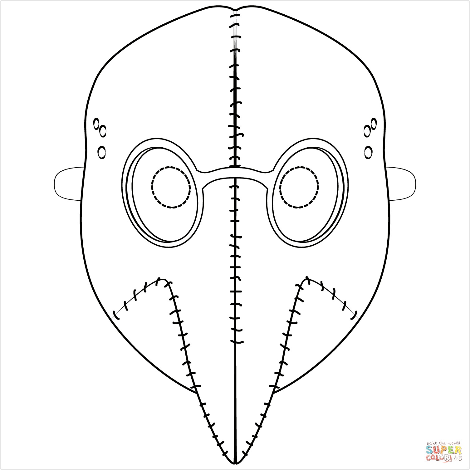 Free Printable Plague Doctor Mask Template