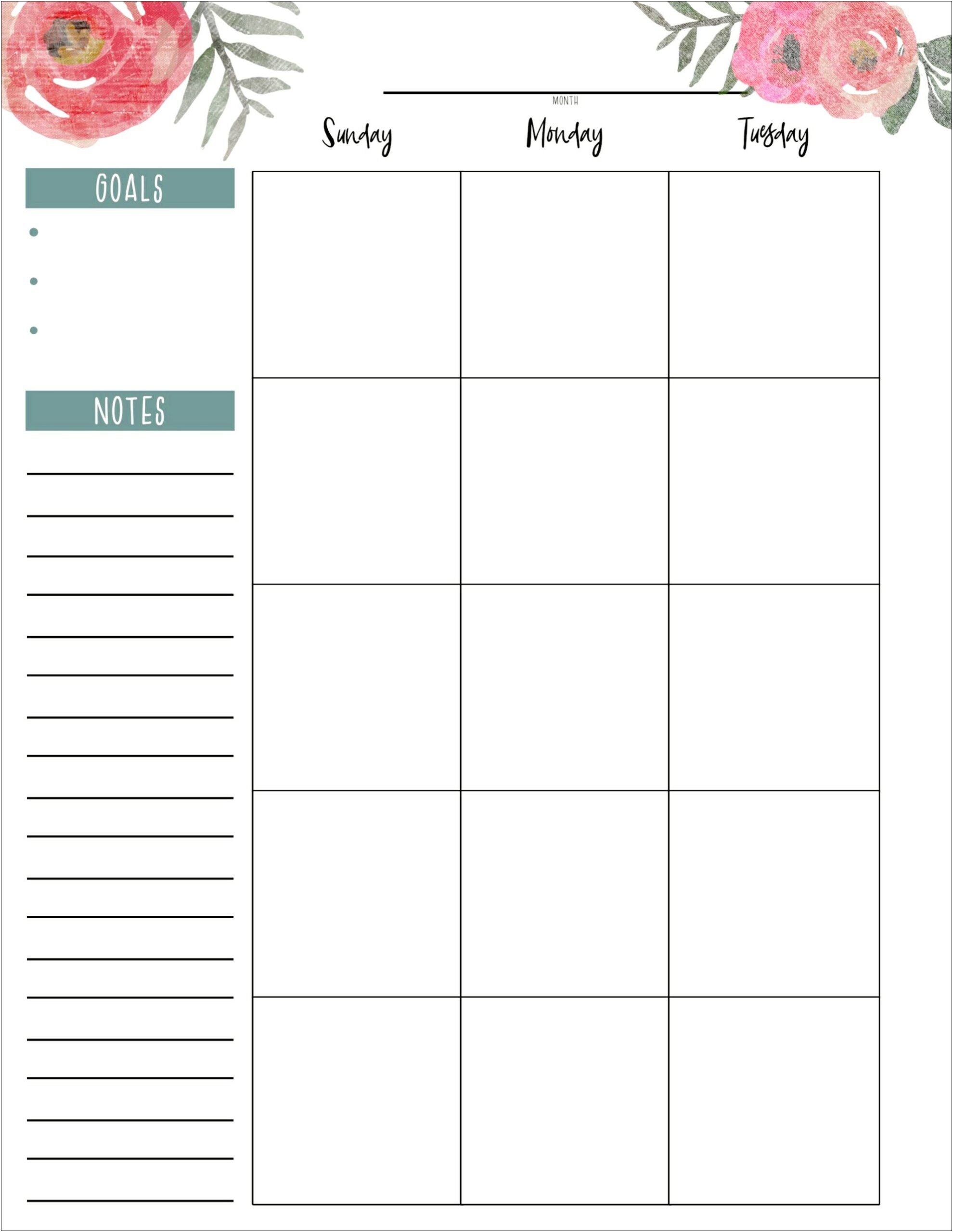 Free Printable Planner Happy Planner Style Template