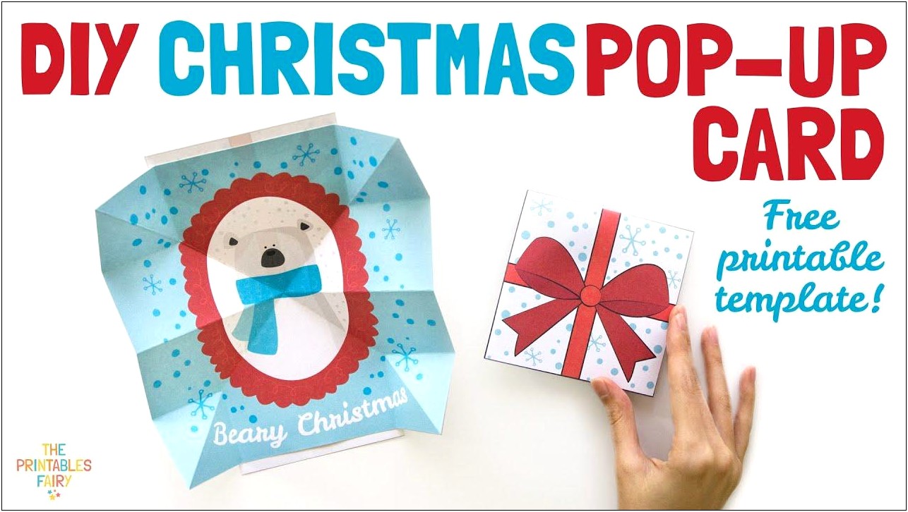 Free Printable Pop Up Card Templates Christmas
