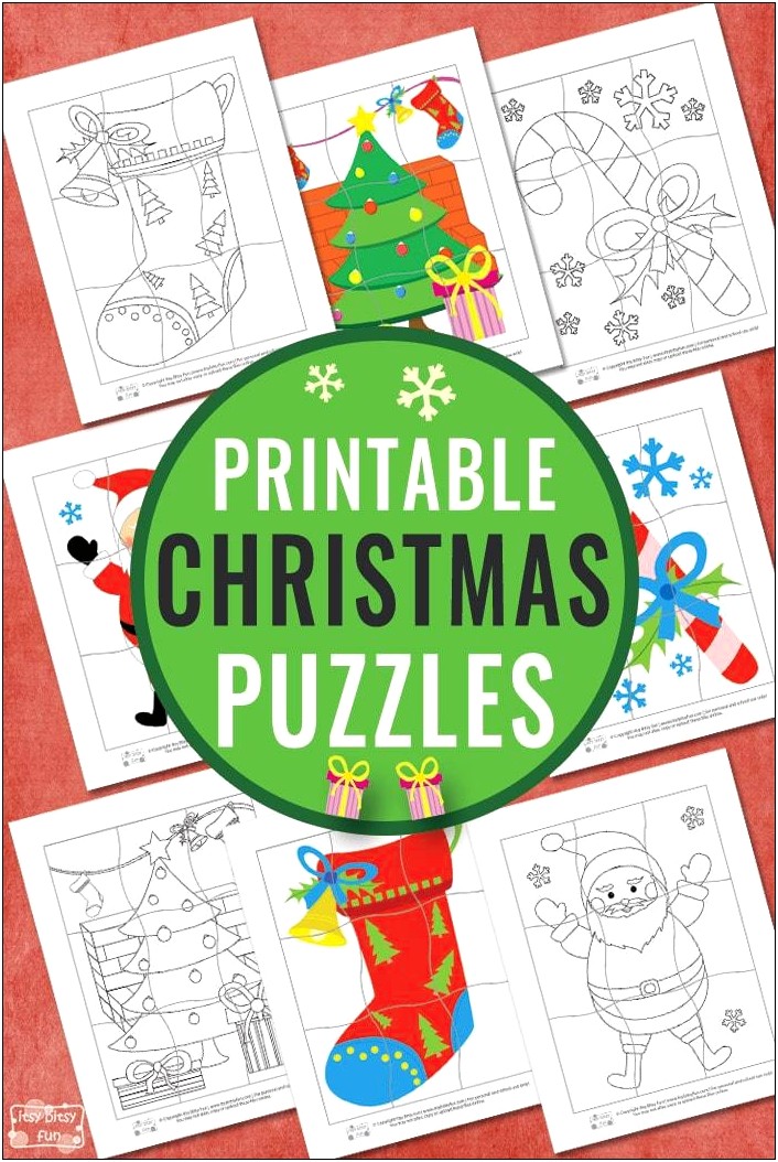 Free Printable Puzzles Template For Elementary Students
