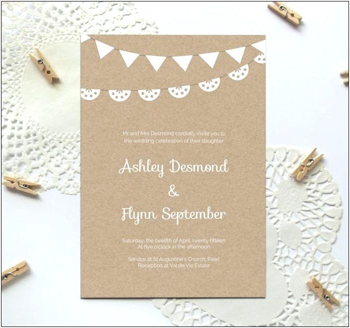 Free Printable Rustic Wedding Invitation Templates Download