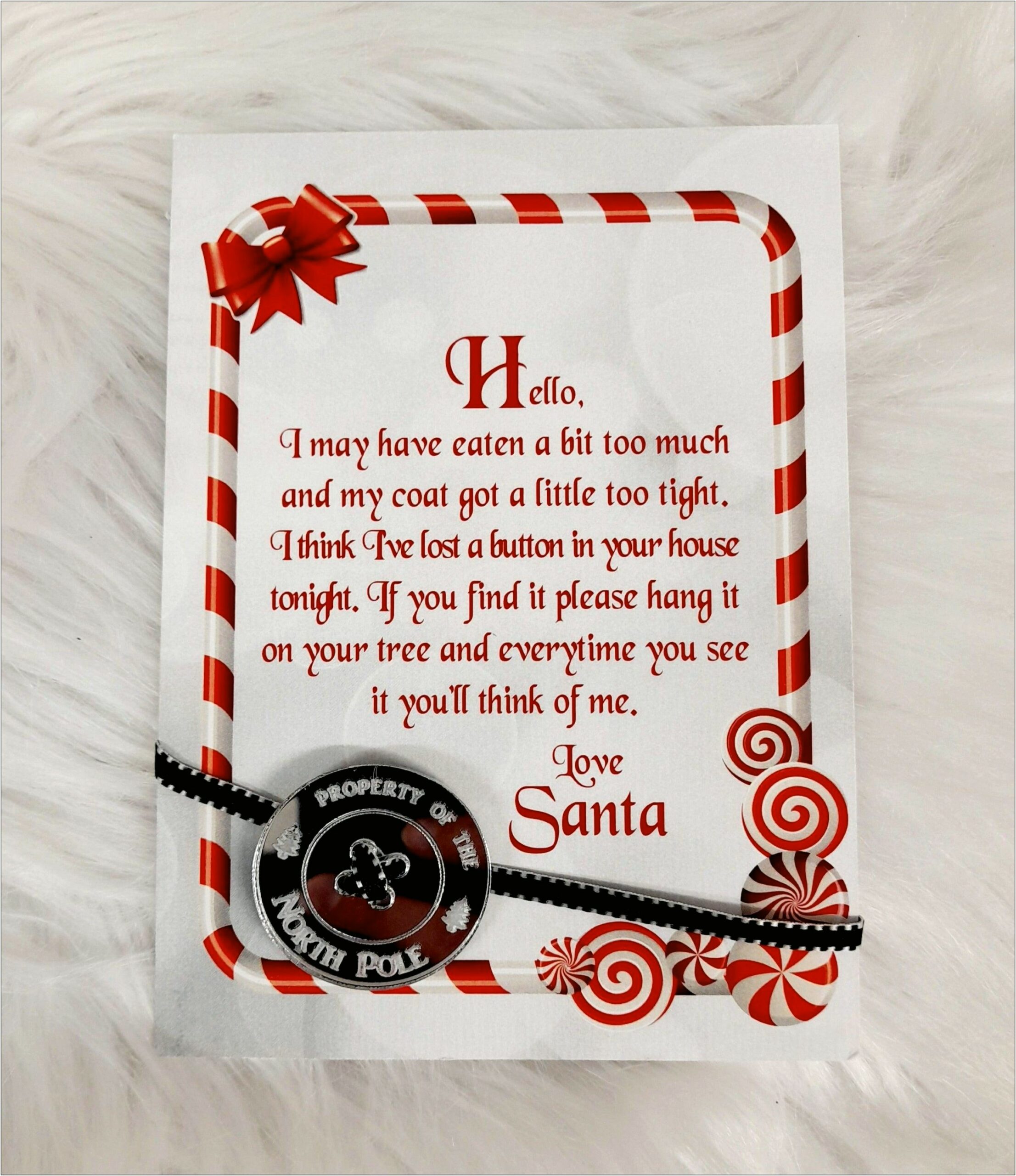 Free Printable Santa's Magic Key Poem Template