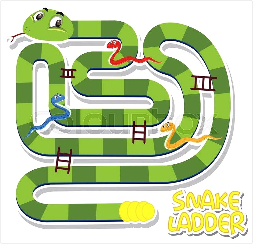 Free Printable Snakes And Ladders Board Template