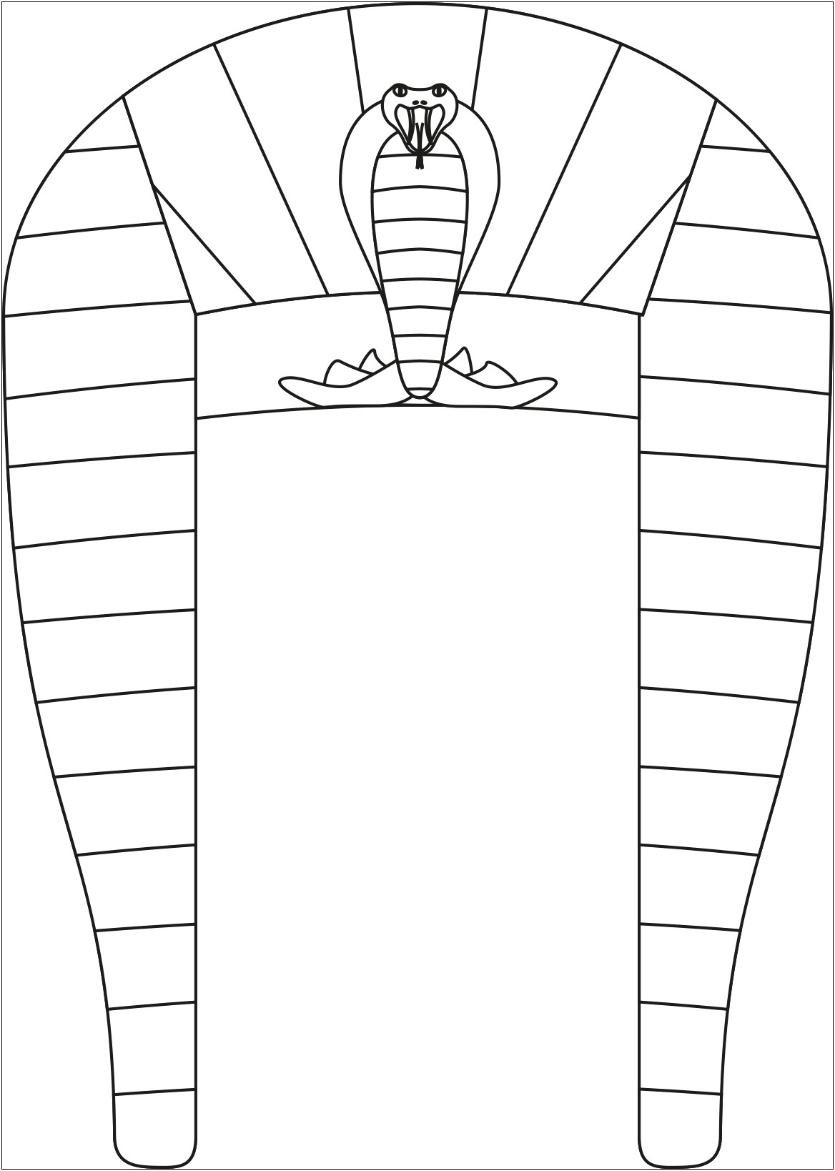 Free Printable Template For A Pharaoh Mask