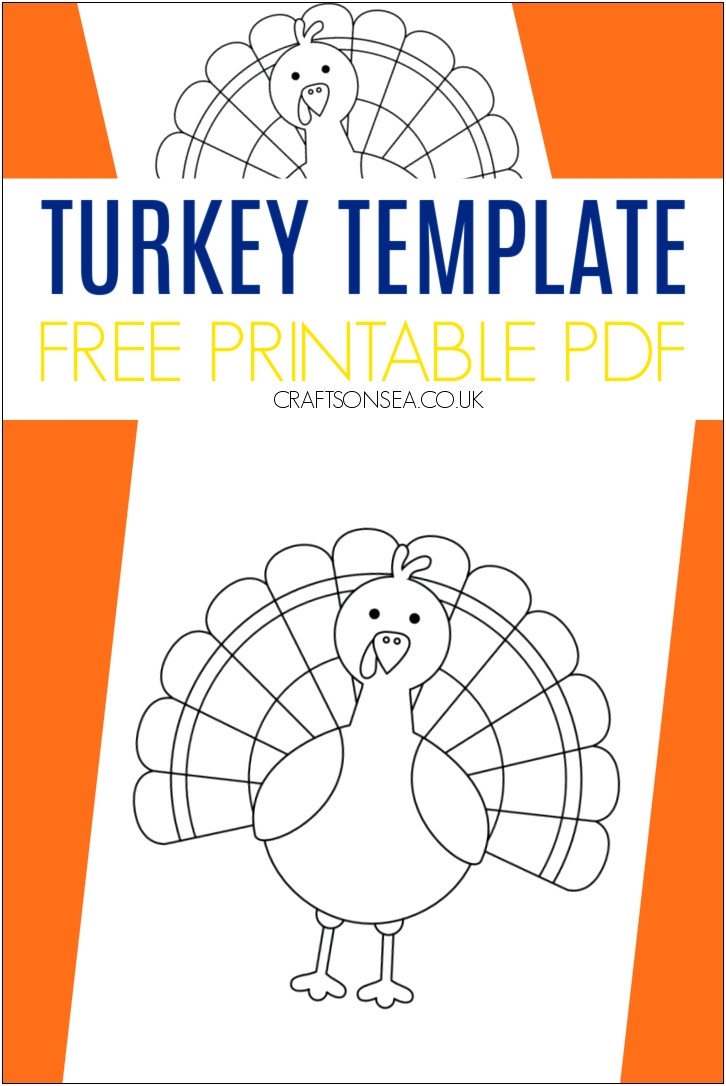 Free Printable Template Of A Turkey