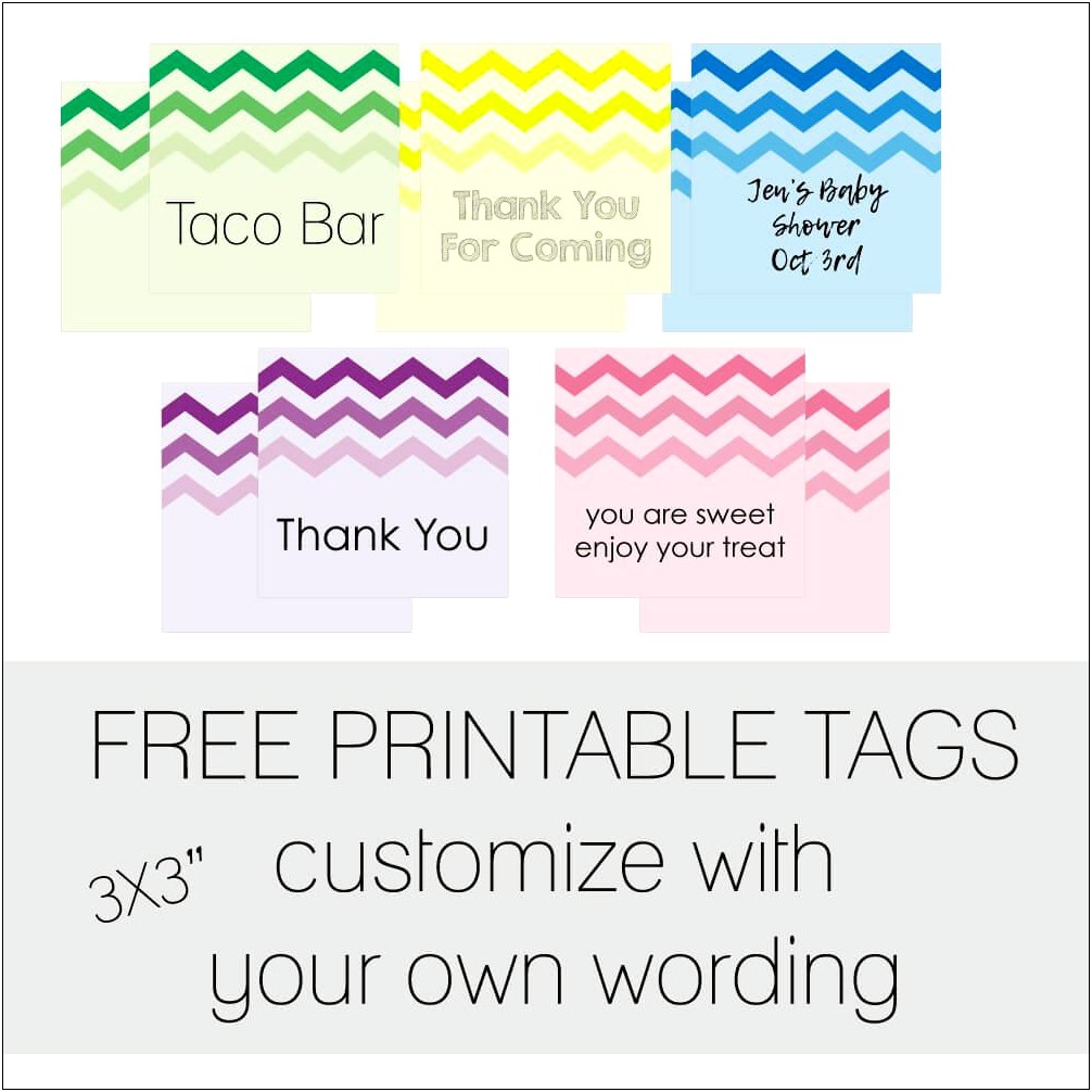 Free Printable Templates For Baby Shower Favors
