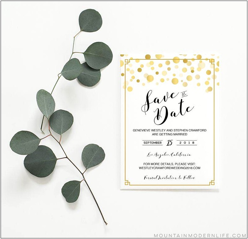 Free Printable Templates For Save The Date