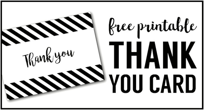 Free Printable Thank You Card Template For Kids