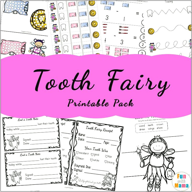 Free Printable Tooth Fairy Certificate Template From Teacher