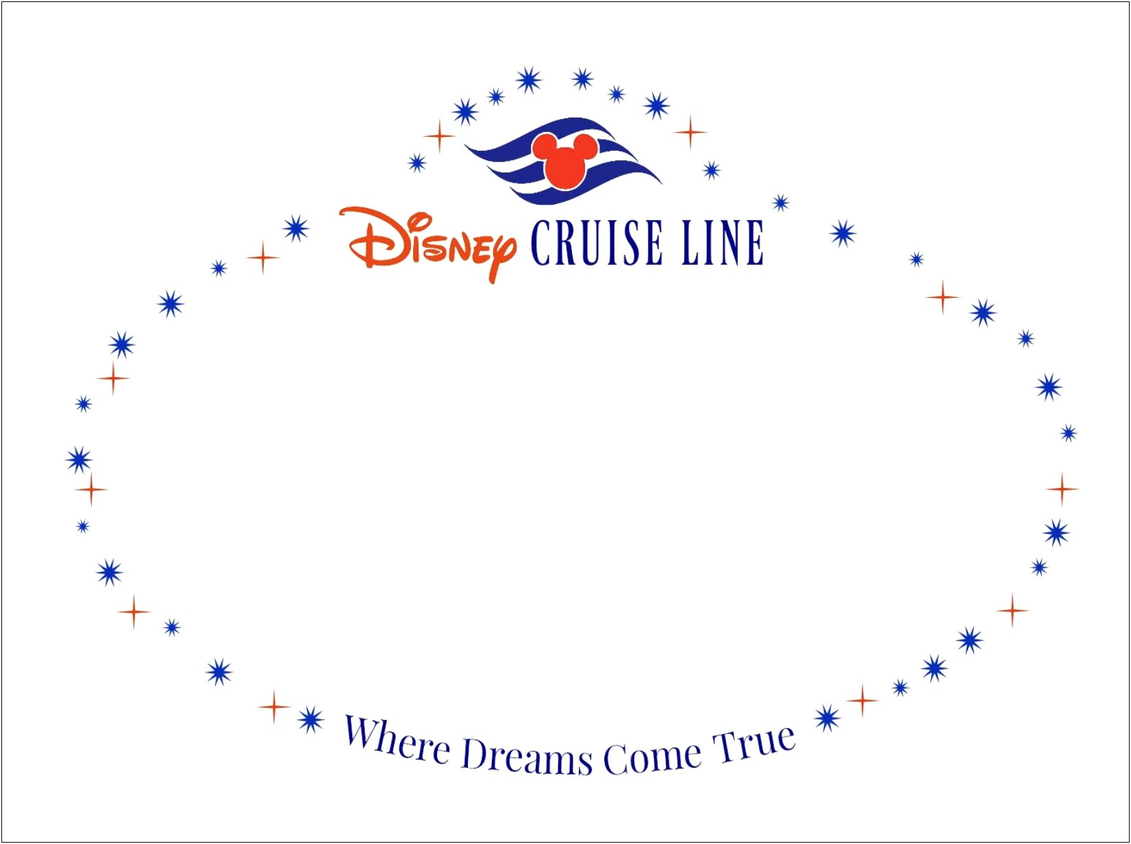 Free Printable Walt Disney World Name Tag Template