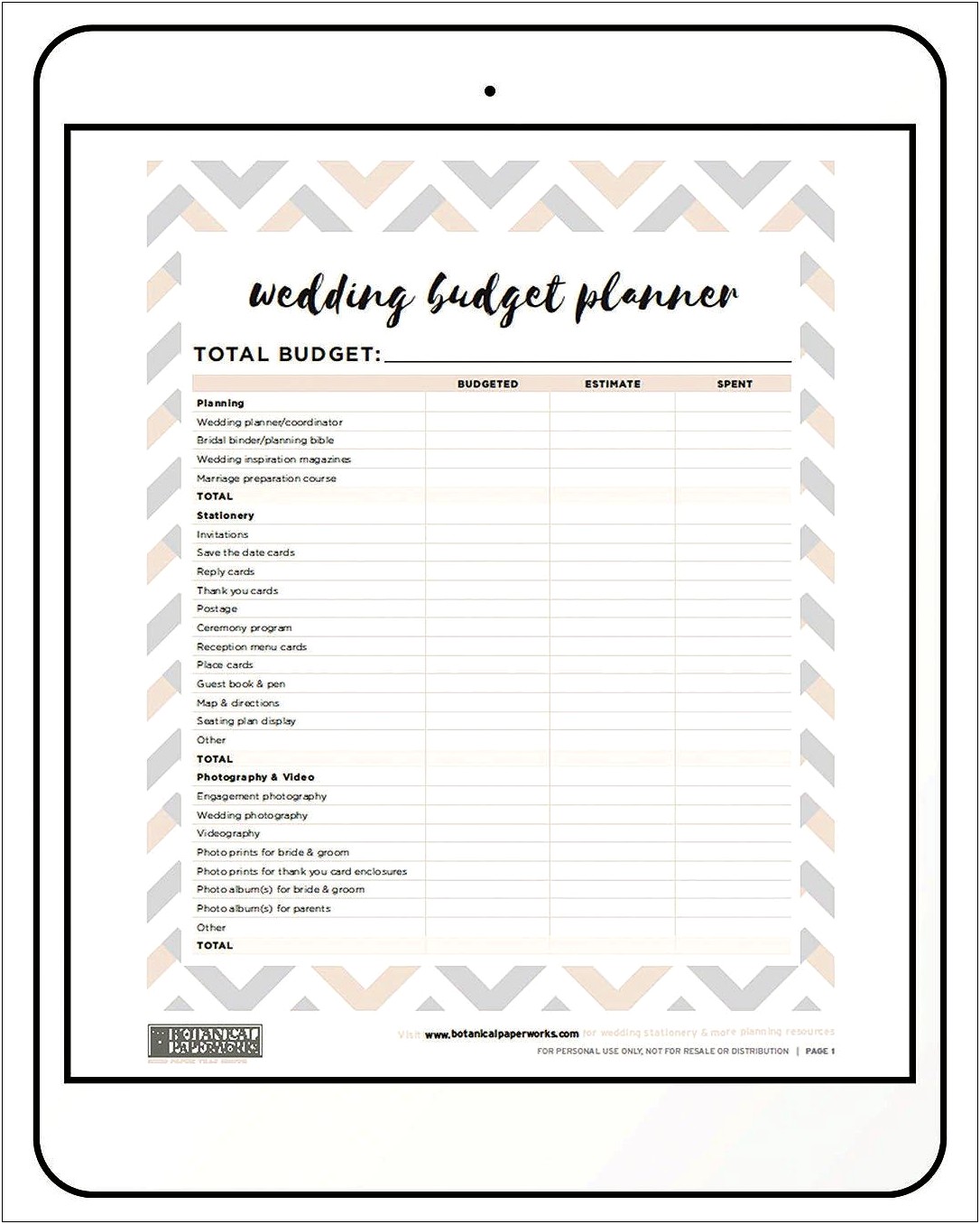 Free Printable Wedding Day Timeline Template