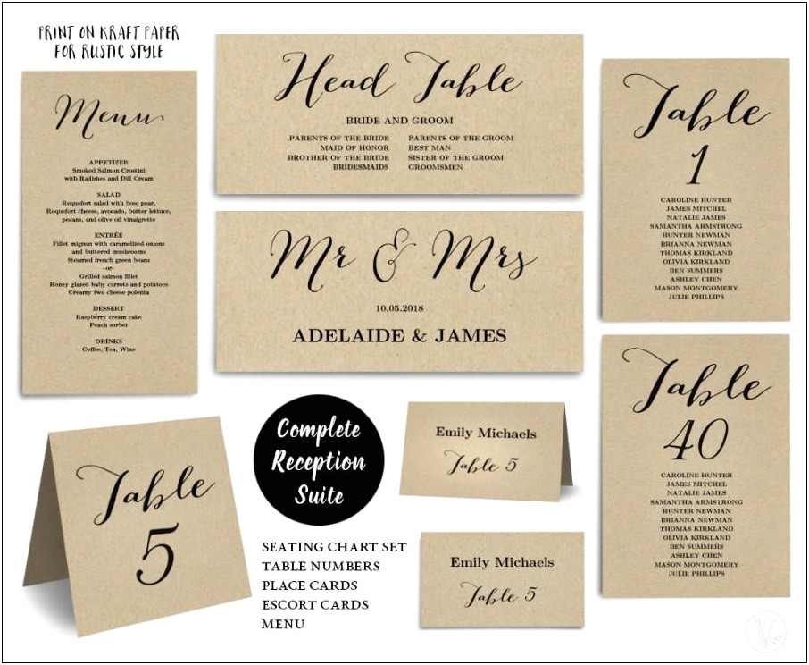 Free Printable Wedding Table Number Templates