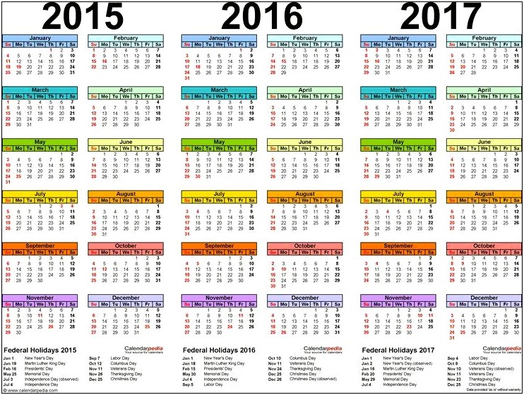 Free Printable Yearly Photo Calendar Templates 2015