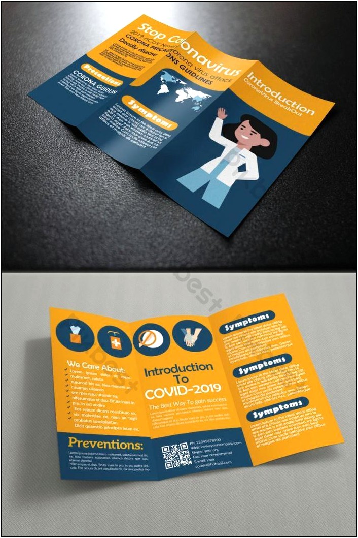 Free Psd Folding Flyer Template With Mailing