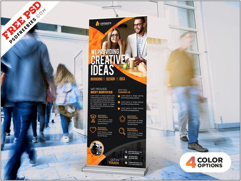 Free Pull Up Banner Design Templates Psd