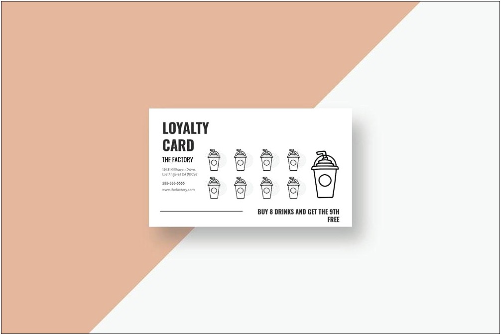 Free Punch Card Template Or Design
