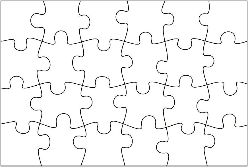 Free Puzzle Template 8.5 X 11