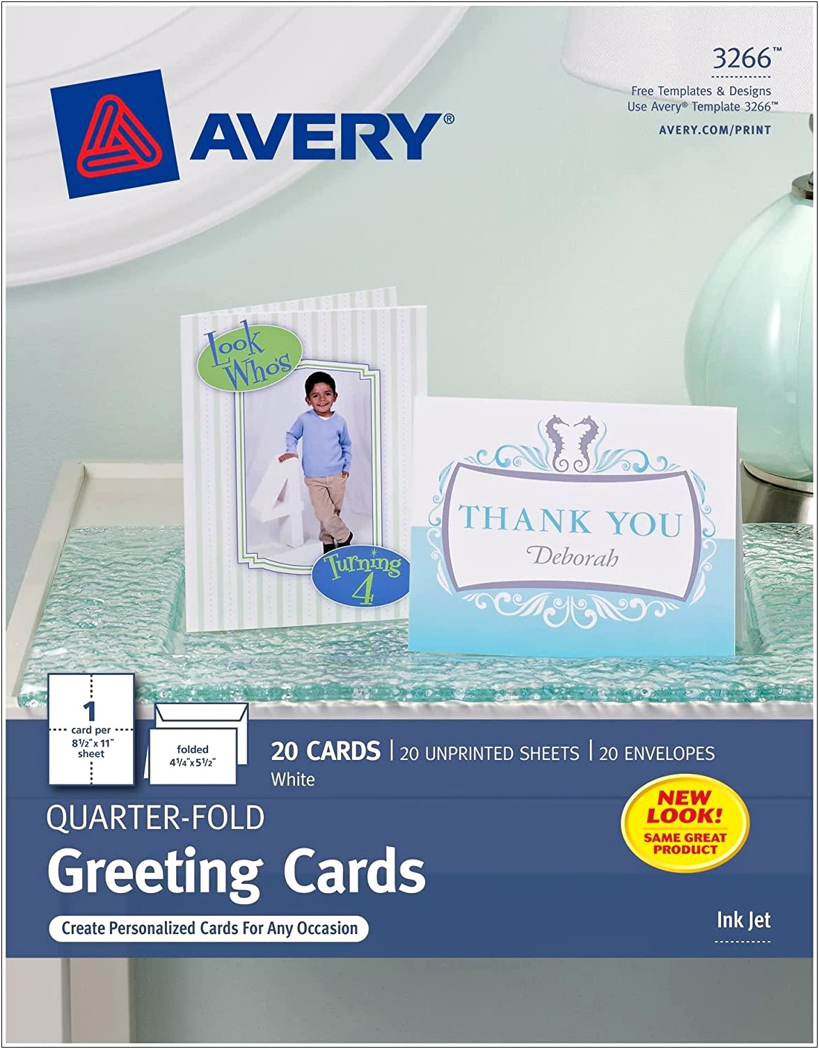 Free Quarter Fold Greeting Card Template