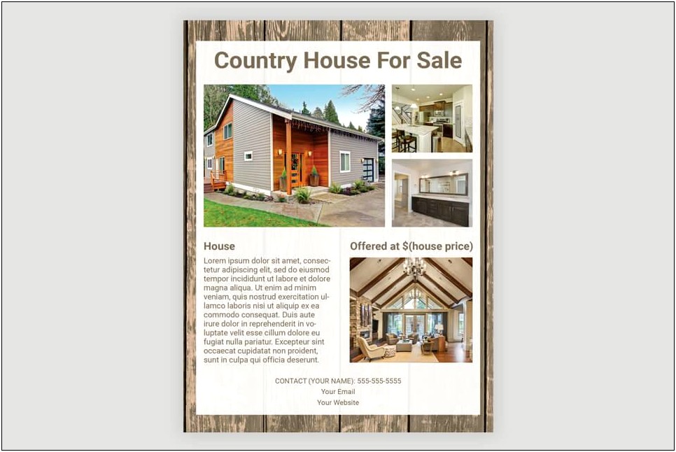 Free Real Estate Flyer Template Microsoft Word