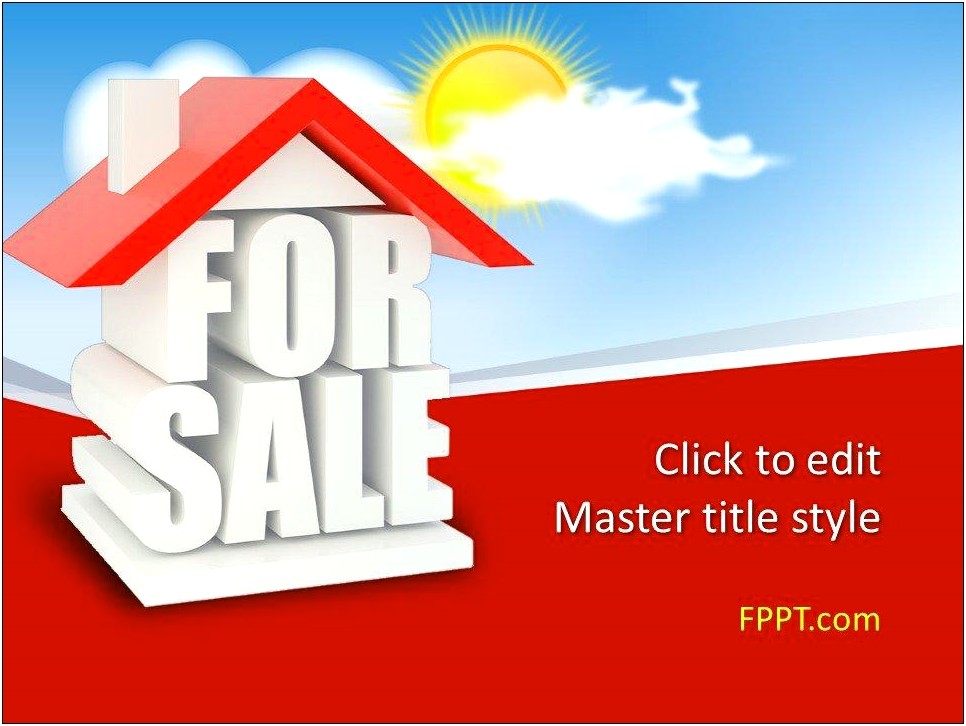 Free Real Estate Home Sale Powerpoint Template