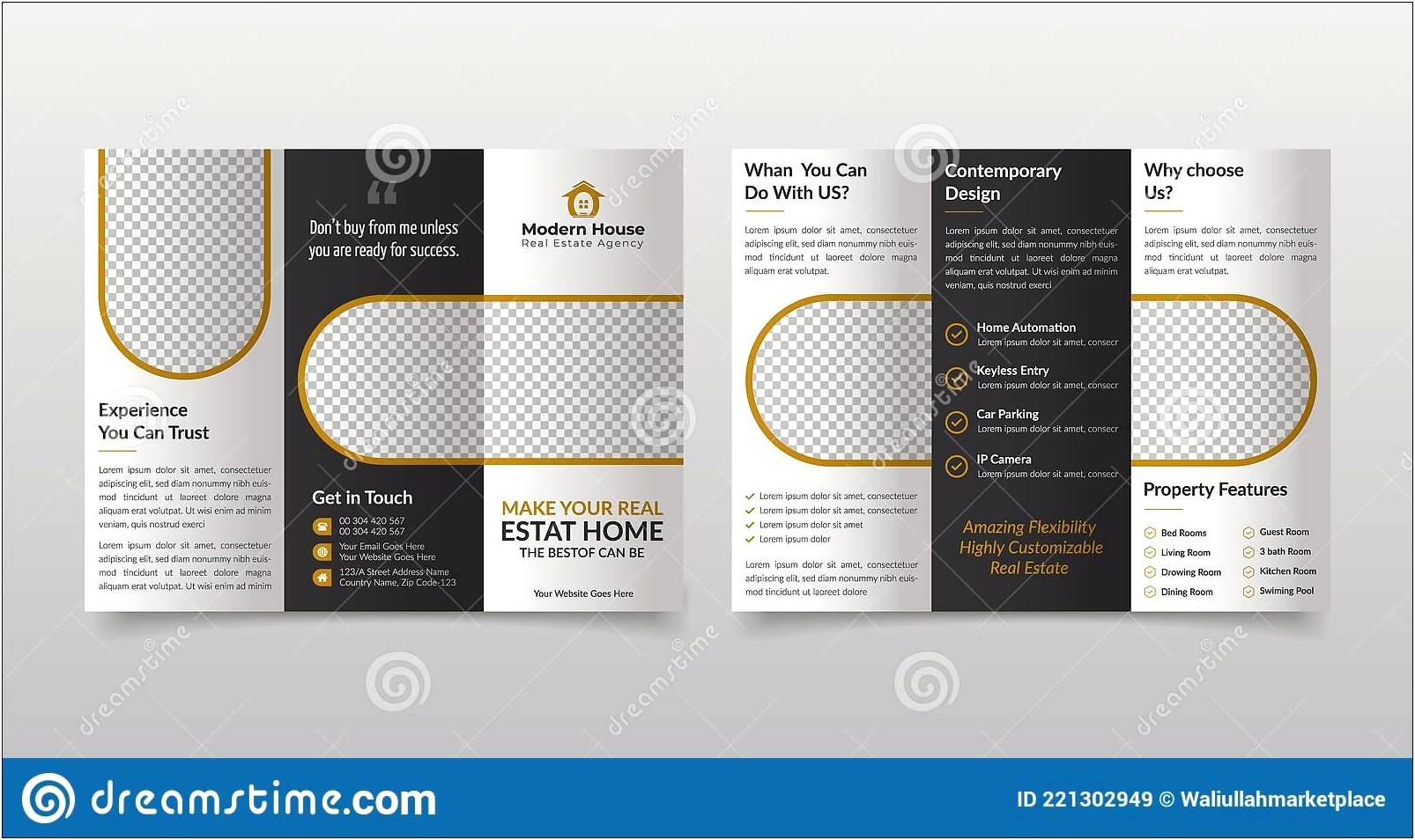 Free Real Estate Tri Fold Brochure Templates