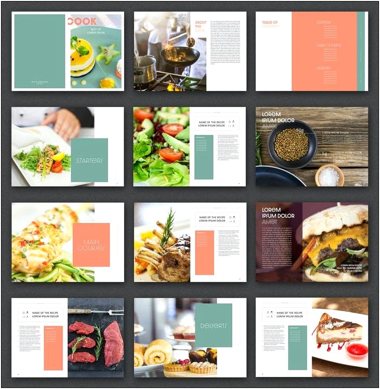 Free Recipe Templates For Front Of Cookbook