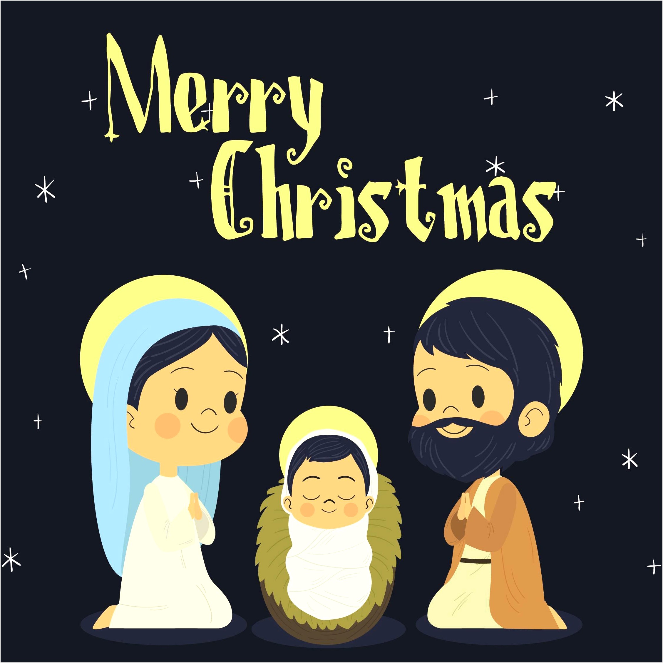 Free Religious Christmas Stationery Template For Word