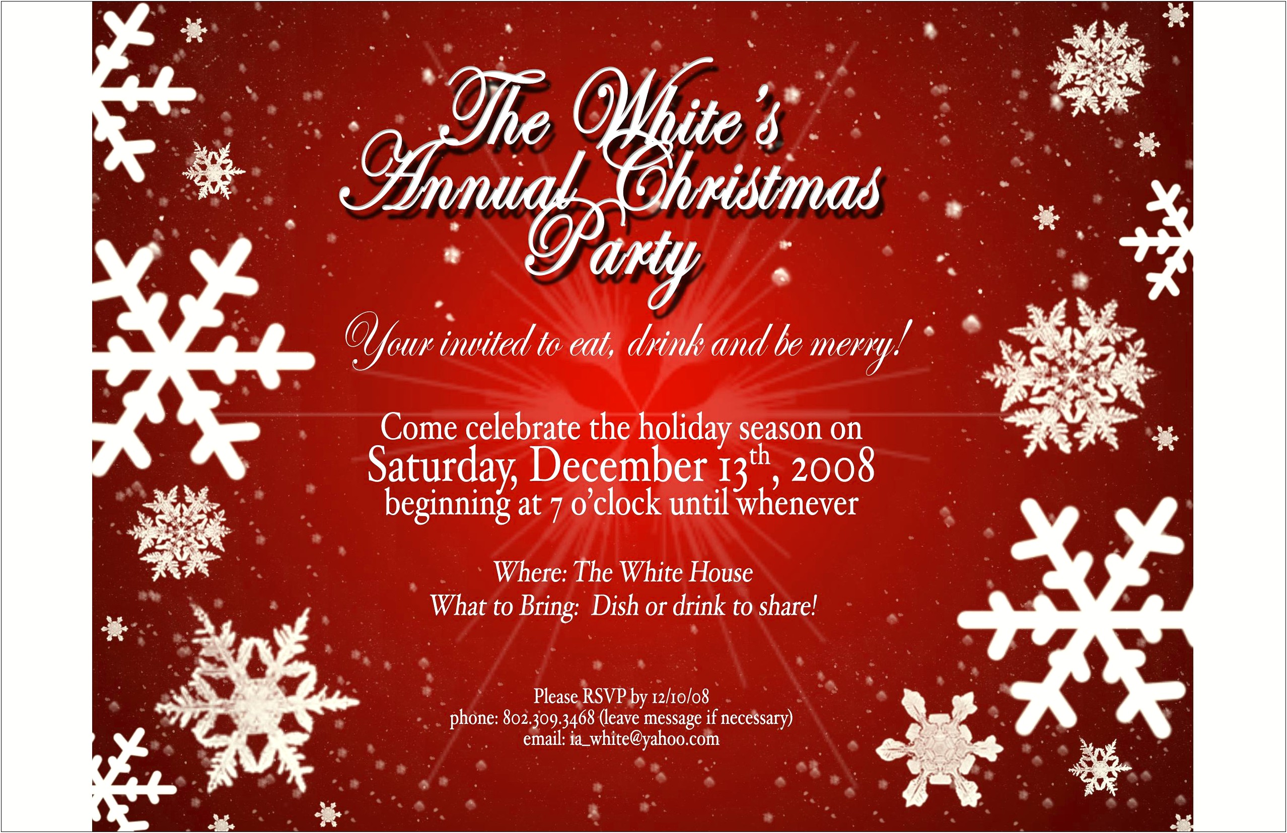 Free Religious Online Christmas Party Invitations Templates