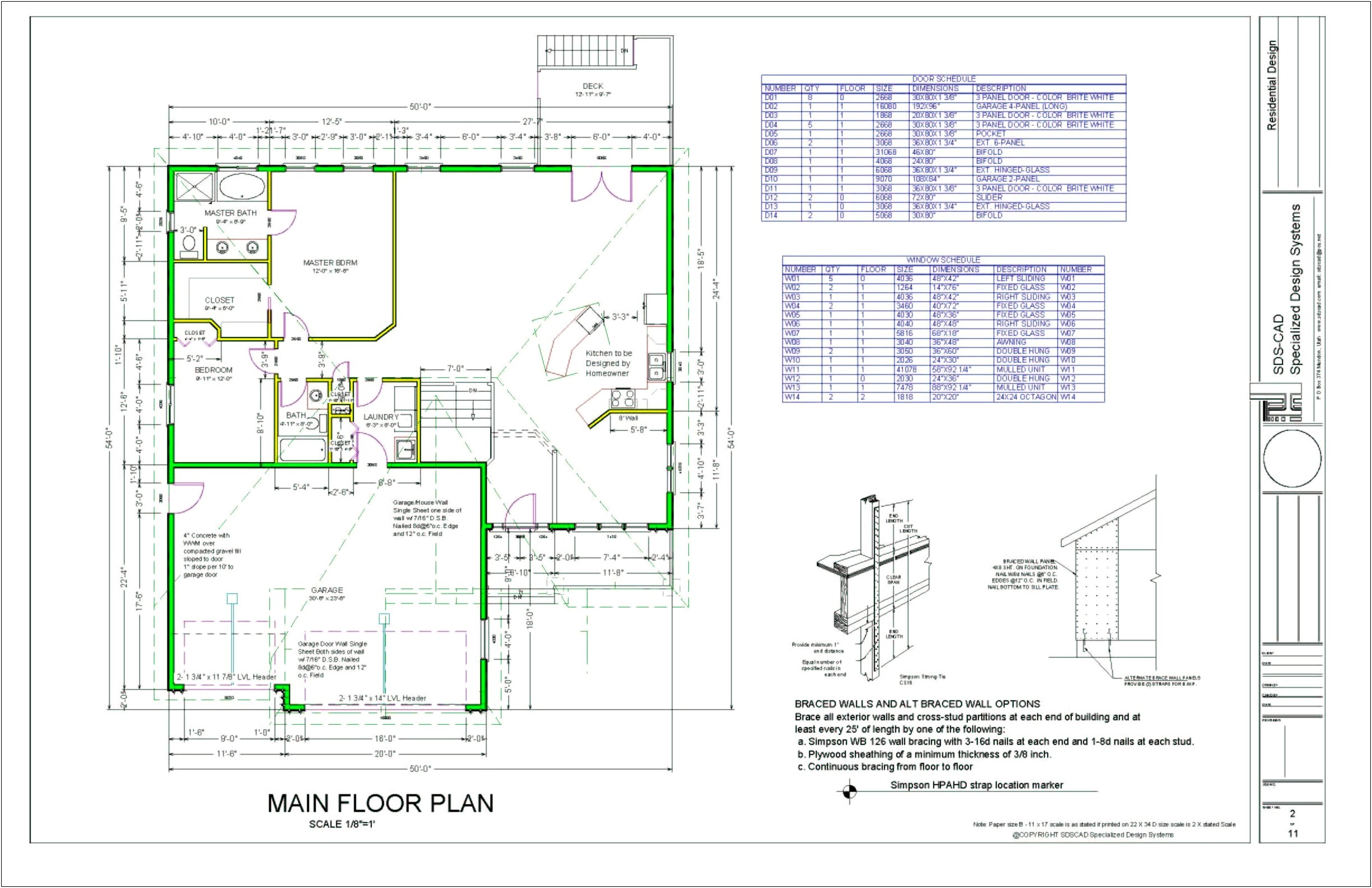 Free Residential House Plans Template For Drawing