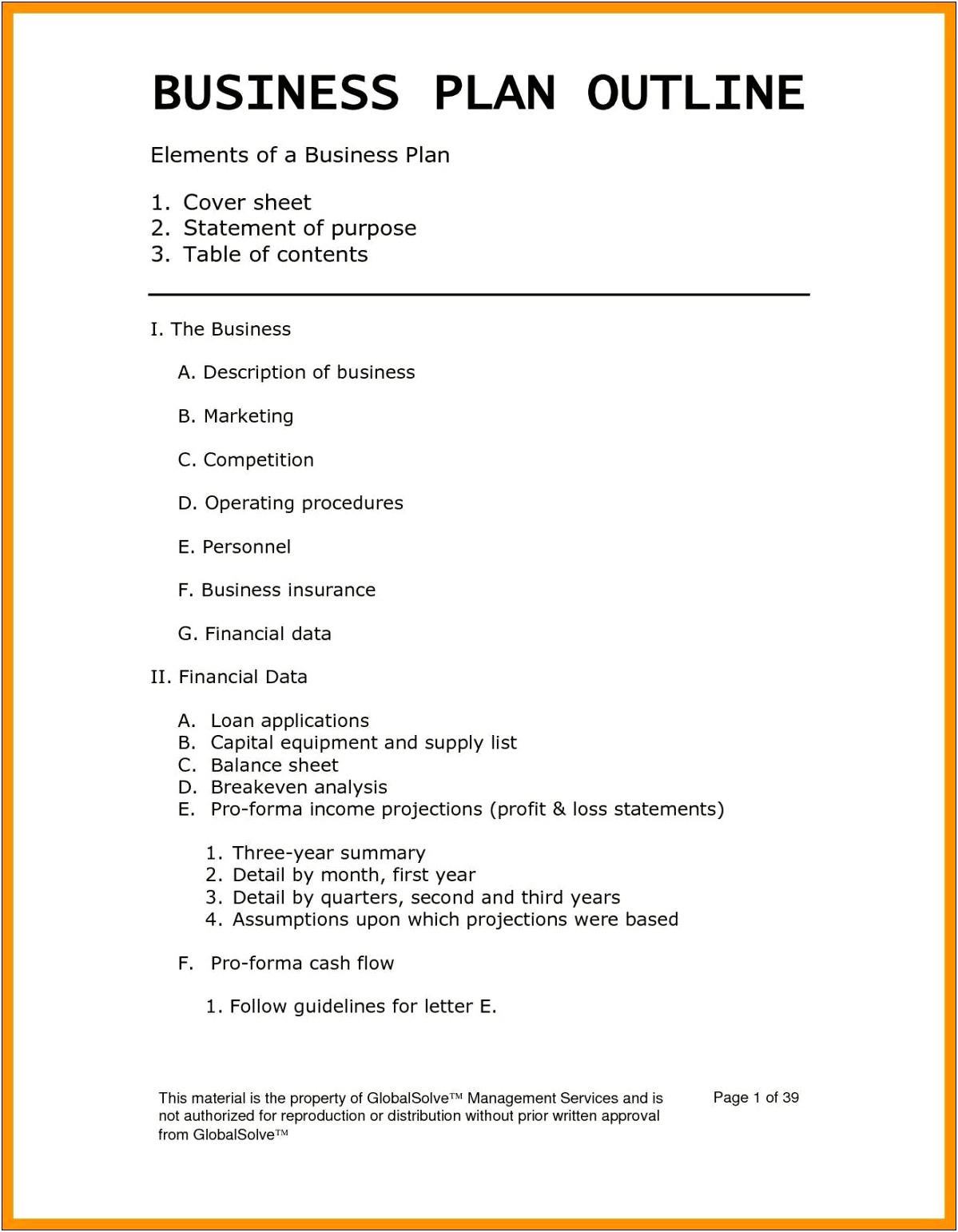 Free Retail Clothing Store Business Plan Template