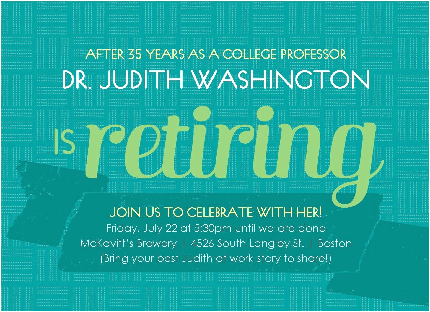 Free Retirement Party Flyer Templates For Word